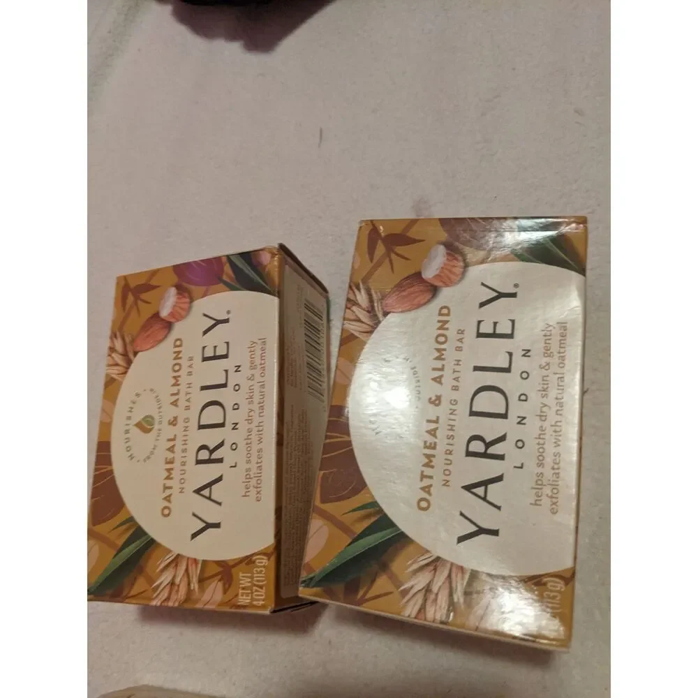 Yardley London Oatmeal & Almond Soap Bars Lot of 4 NIB